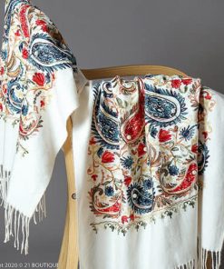 BST Khăn Cashmere Thêu