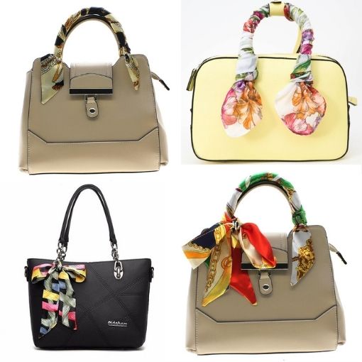 khăn turban buộc túi xách