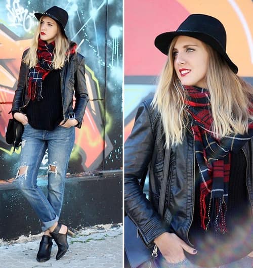 khăn choàng dạo phố