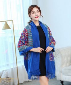 khăn choàng cashmere thêu