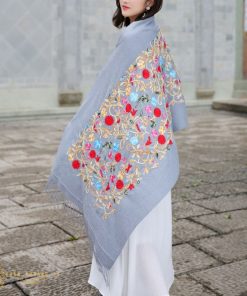 khăn choàng thêu