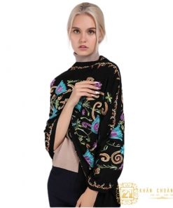 khăn choàng dạ cashmere thêu