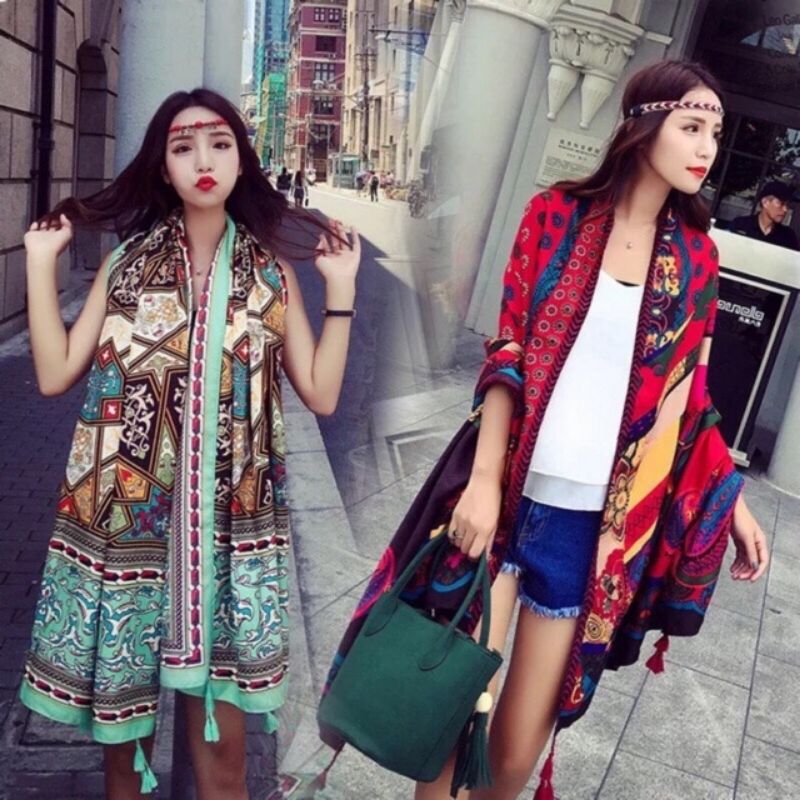 khăn choàng mùa hè